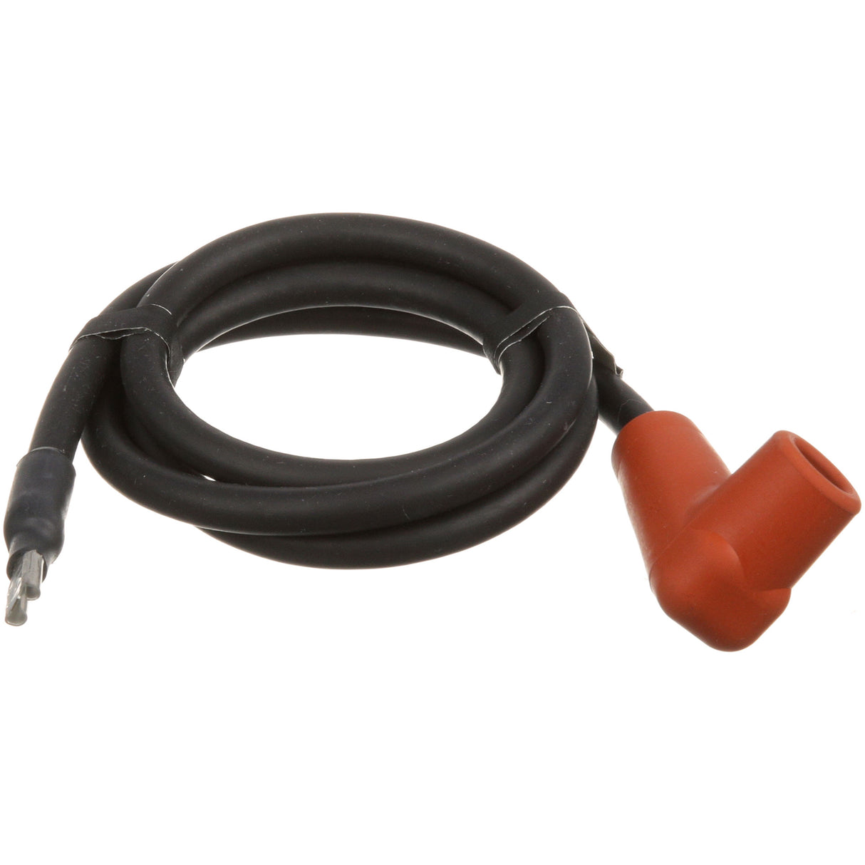 Blodgett 55648 - Orange 33" Spark Wire with 90-Degree Boot and 1/4" Insulated Push-On Connector
