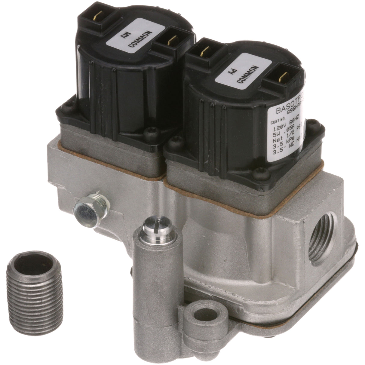 Blodgett 20325 - Dual Solenoid Valve, 1/2" FPT In/Out, 120V, 179,000 BTU, BASO Brand