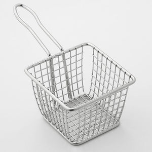 American Metalcraft FRYS443 4" Mini Square Tabletop Fry Basket, Stainless