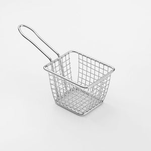 American Metalcraft FRYT433 4" Mini Rectangular Tabletop Fry Basket, Stainless