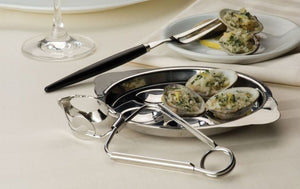 American Metalcraft SNT612 Stainless Steel 6.5" Snail Escargot Tongs, Satin Finish