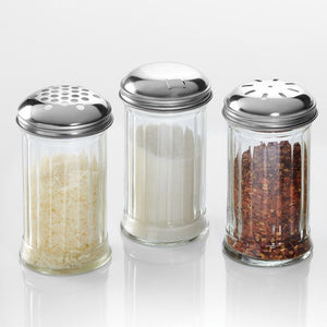 American Metalcraft (GLA312) 12 oz Glass Cheese Shaker w/Lid