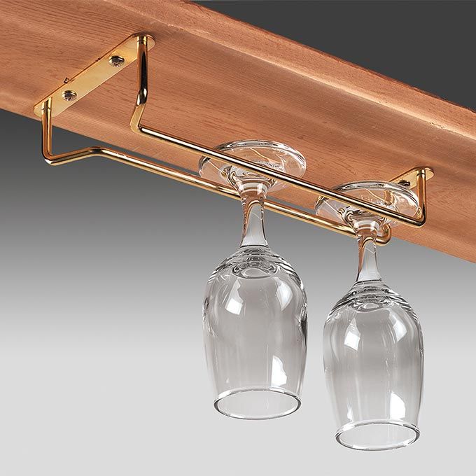American Metalcraft (WGH16CR) 16" Chrome Glass Rack